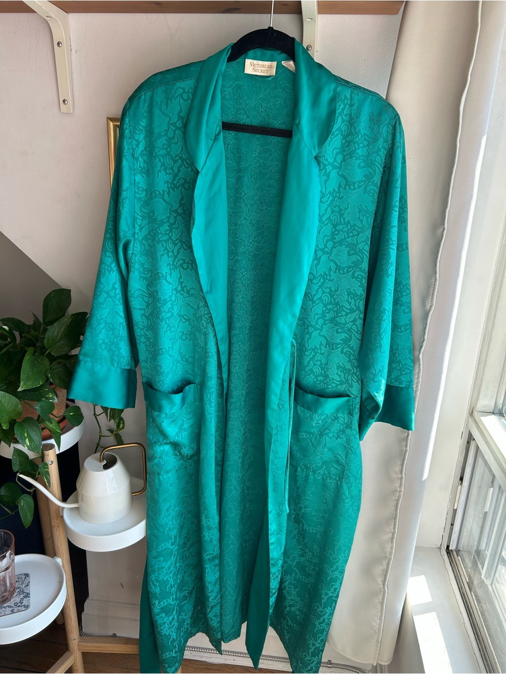 Victoria's Secret Y2K Teal Satin Robe